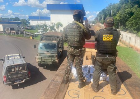 DOF recupera caminhão com carga milionária de cigarros