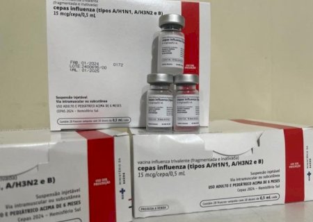 Dourados recebe do Ministério da Saúde quase 10 mil doses da vacina contra gripe
