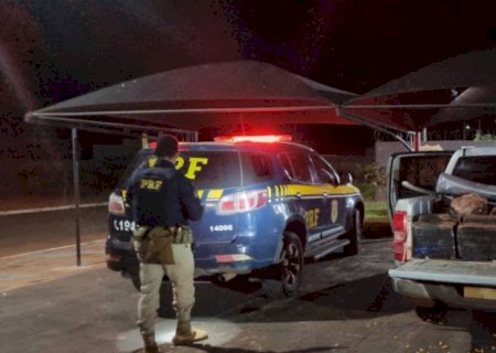 Douradense é preso com quase 800 quilos de maconha em caminhonete roubada