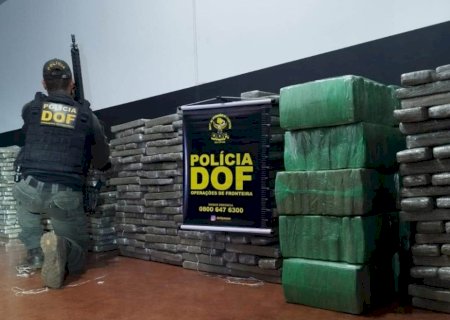 DOF apreende quase 1,6 tonelada de droga em Dois Irmãos do Buriti