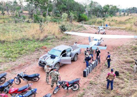 Senad apreende dois aviões do tráfico em pista clandestina perto de MS