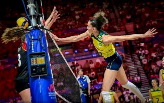Brasil conquista décima vitória consecutiva na Liga das Nações de Vôlei Feminino