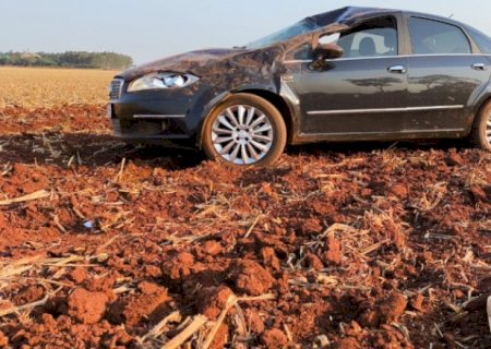 Criança de 5 anos morre após veículo capotar na zona rural de Dourados
