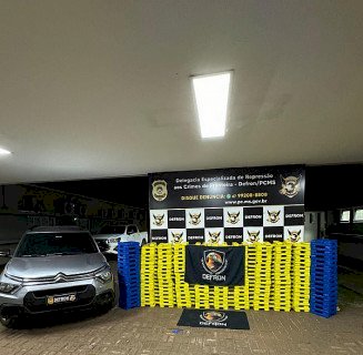 Após perseguição jovem é preso pela Defron com mais de meia tonelada de maconha