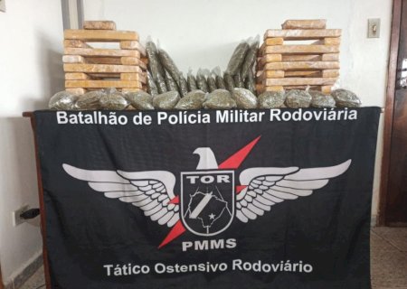 Passageiro de táxi é preso com malas cheias de drogas na fronteira de MS