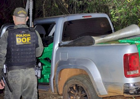 Caminhonete é apreendida com R$ 2,7 milhões em maconha na fronteira de MS
