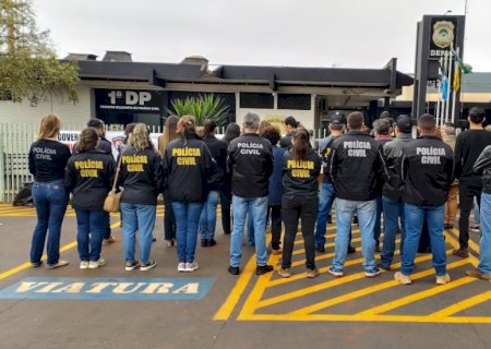 Policiais civis fazem paralisação por melhores salários e valorização