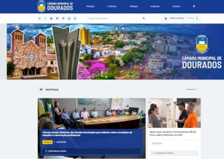Com novo portal, Câmara de Dourados amplia transparência e facilita acesso do cidadão