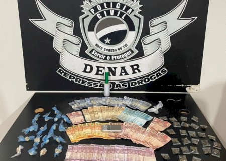 Polícia Civil fecha ponto de venda de drogas e prende traficante na Capital