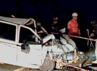 Acidente envolvendo carro com contrabando mata mulher de 42 anos na BR-060