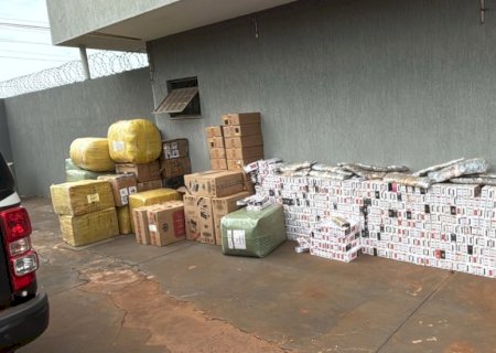 Polícia fecha entreposto usado por contrabandistas e apreende mercadorias ilegais em MS
