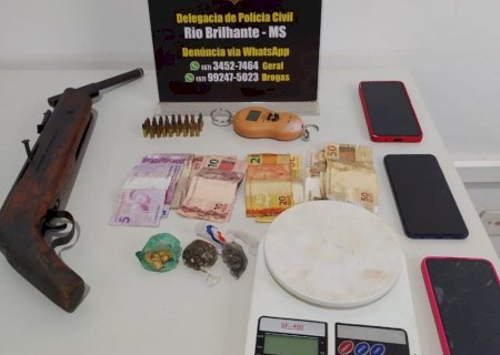 Polícia Civil fecha ‘boca de fumo’ e prende 2 pessoas em cidade de MS