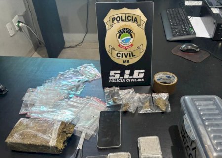 Indivíduo é preso em ação da Polícia Civil que fecha 'boca de fumo' em MS
