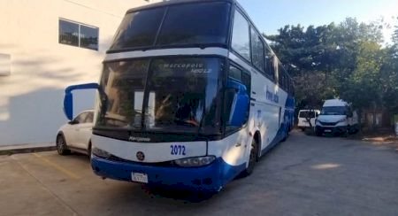 Outro ônibus de turismo om maconha é apreendido e 2 são presos