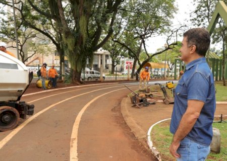 Parque dos ipês recebe mutirão que está revitalizando espaços públicos