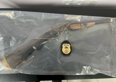 Homem é preso após atirar contra comerciante com espingarda em MS