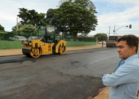 Prefeitura e Governo de MS iniciam recapeamento histórico no Jardim Água Boa