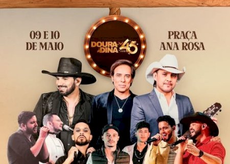 Douradina Completa 45 Anos de Història Com Grandes Shows Como Loubet e Guilherme e Santiago