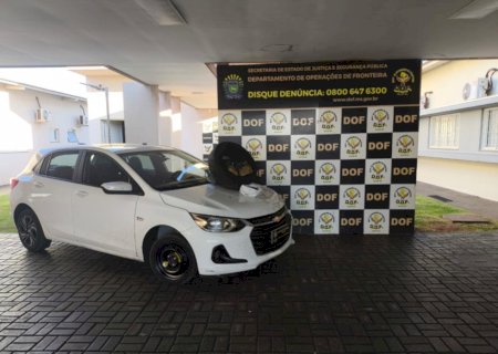 Motorista é preso em Dourados transportando droga em pneu