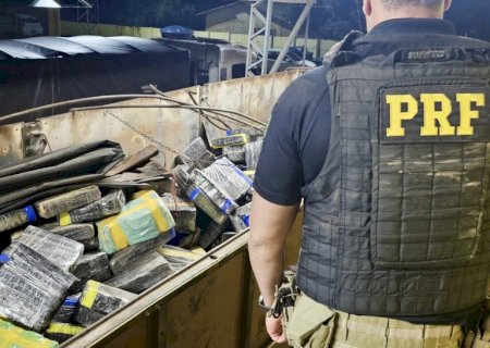 PRF apreende quase 9 toneladas de maconha em caminhão que saiu de MS