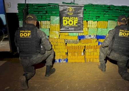 Polícia apreende quase 1t de maconha e fecha entreposto na fronteira