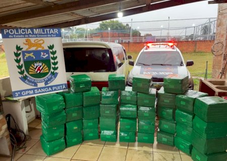 Motorista de van é preso com 1 tonelada de maconha na fronteira de MS