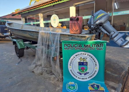 Foragido da Justiça, homem é flagrado pescando com tarrafa no Rio Taquari