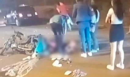 Batida entre carro e moto mata menina de 4 anos em Pedro Juan