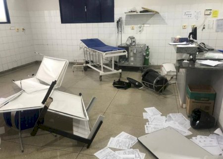 Preso por 'quebradeira' na UPA chegou com comportamento agressivo, diz nota da Funsaud