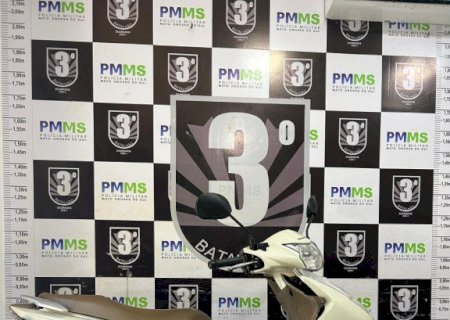Em 30 minutos: PM localiza e recupera motocicleta furtada em Dourados