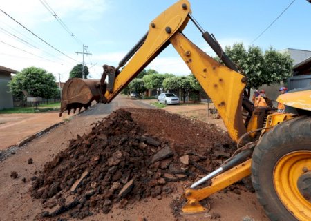 Dourados tem 6 frentes simultâneas de recuperação asfáltica