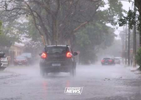 Inmet coloca Dourados em alerta de chuvas intensas nesta segunda