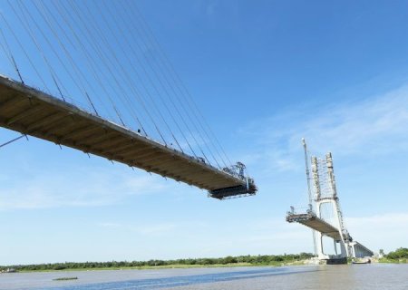 Ponte da Rota Bioceânica entra na fase final com “beijo” entre os lados previsto para maio