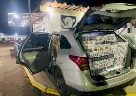 Polícia fecha entreposto e apreende 3,4 mil pacotes de cigarros paraguaios