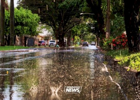 Alerta de chuvas intensas segue até a noite desta quarta em Dourados