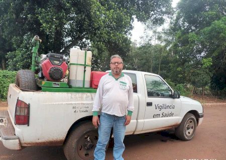 Reforço nas ações de bloqueio contra a dengue com aplicação de inseticida em toda a cidade e distritos