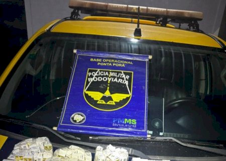 Fiscalização apreende mercadorias e emagrecedores paraguaios na fronteira de MS