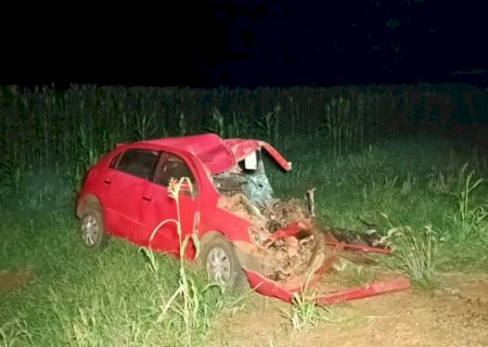 Colisão entre Dourados e Deodápolis deixa motorista morto
