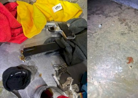 Polícia encontra arma, munições e motocicleta usadas em atentado a tabacaria de Coxim