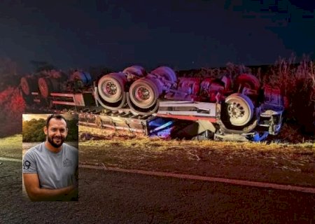 Douradense morre após tombar caminhão carregado com batatas na BR-267