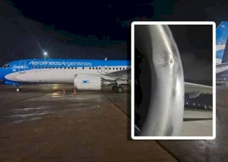 Avião de companhia argentina identifica impacto de drone no Galeão