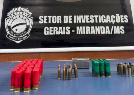 Acusado de tentativa de homicídio é preso com munições que seriam para venda