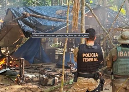 PF e Ibama combatem garimpo ilegal em terra indígena
