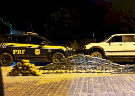 PRF apreende 115 quilos de cocaína pura, 59 quilos de skunk e 7 quilos de pasta-base em MS