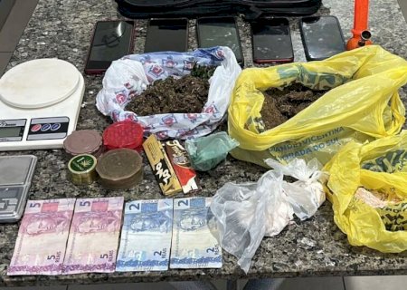 Ação conjunta prende três suspeitos e apreende drogas
